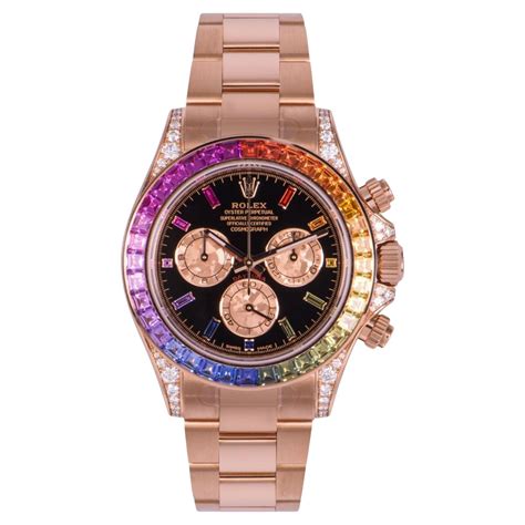 rolex daytona rose gold rainbow price|Rolex 116595 rbow price.